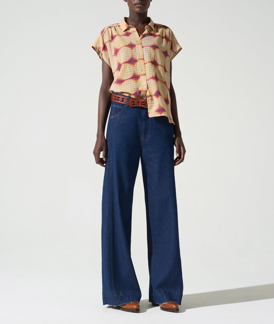 Chemise coupe ample acoté 