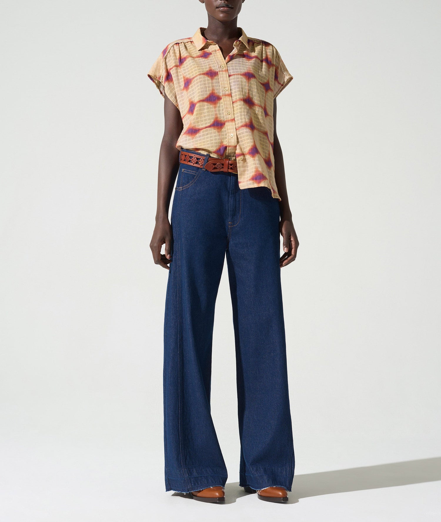 Chemise coupe ample acoté 