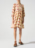 Robe courte bohème acoté 