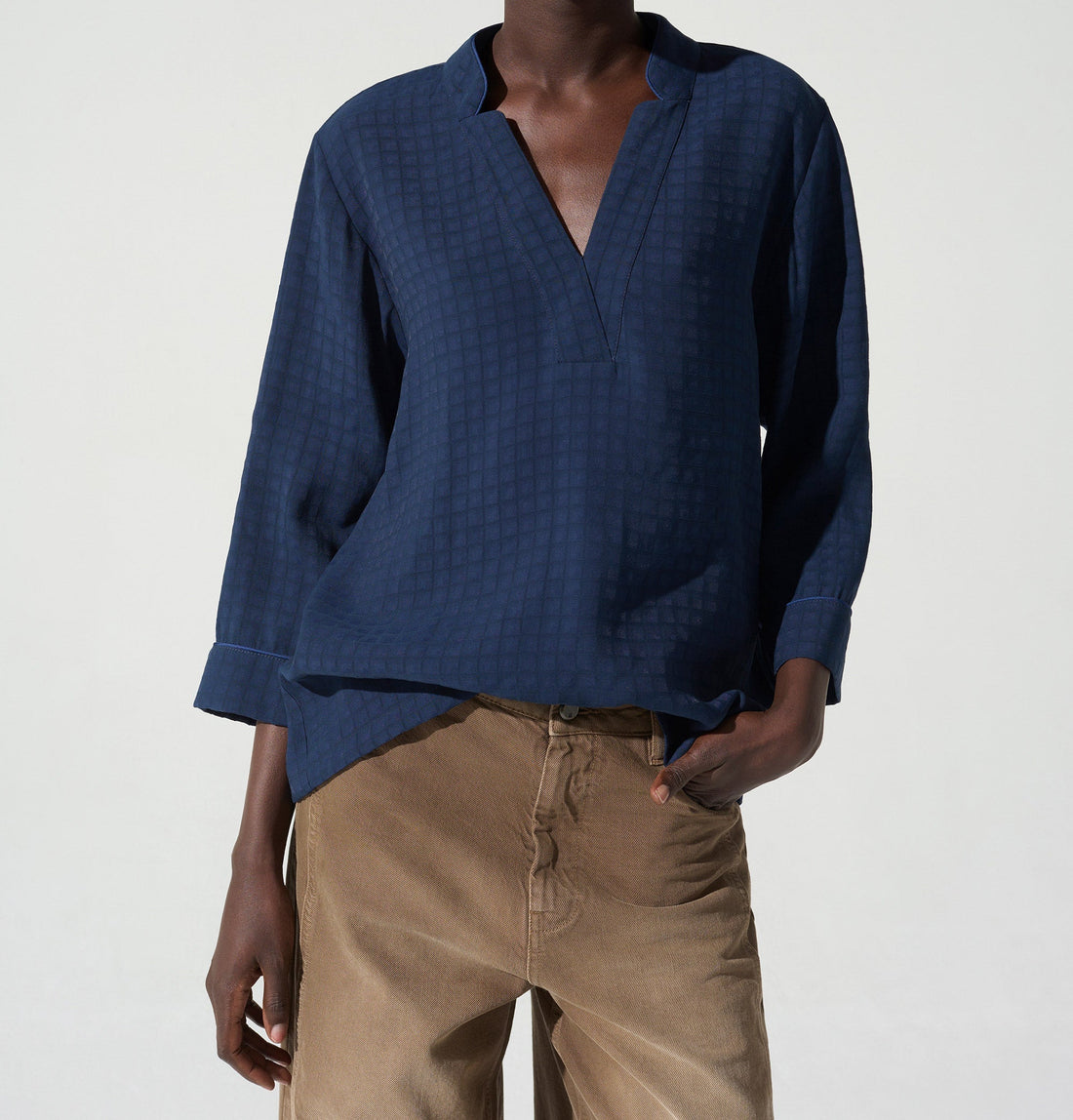 Blouse droite acoté 