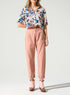 Pantalon fuselé acoté 