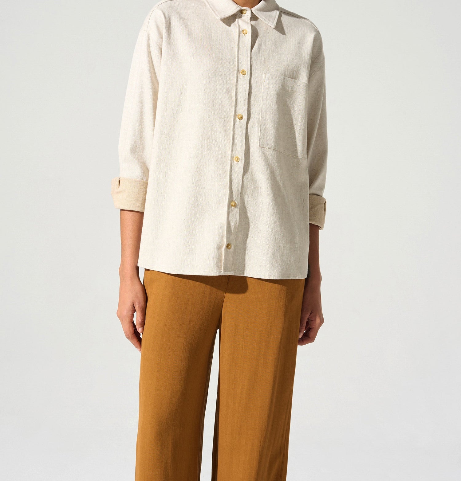 Surchemise ample acoté 