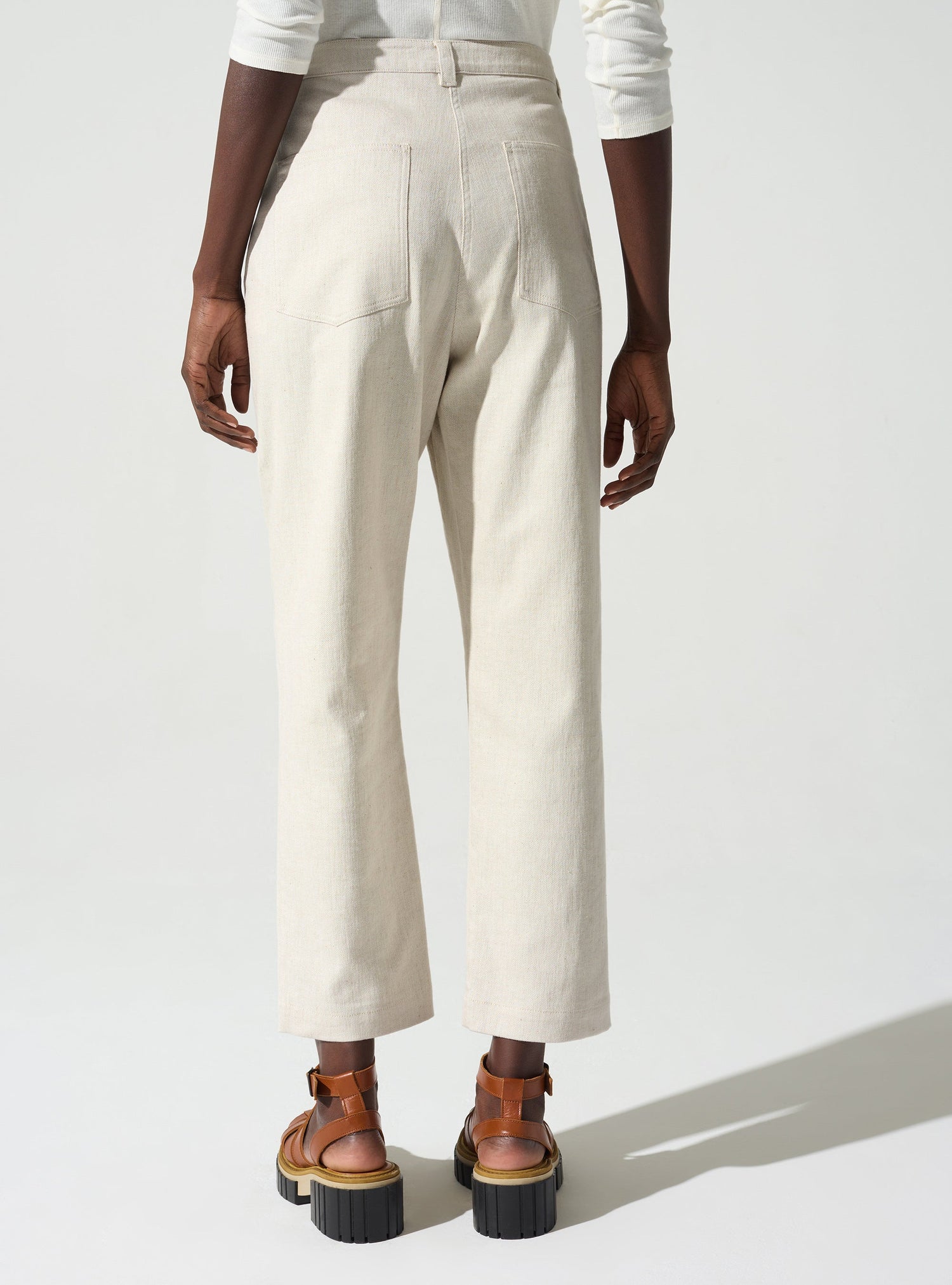 Loose-cut 7/8 pants