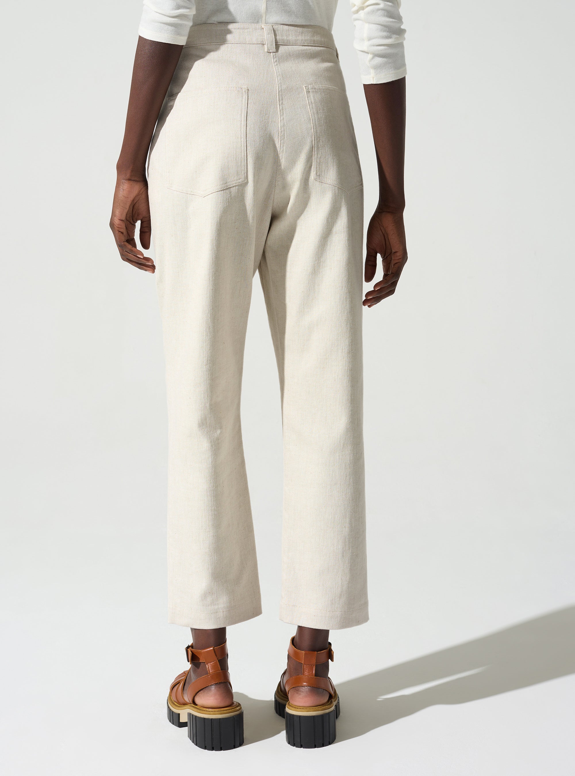 Loose-cut 7/8 pants