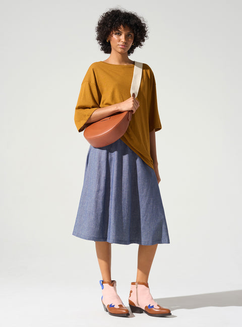 Jupe midi évasée