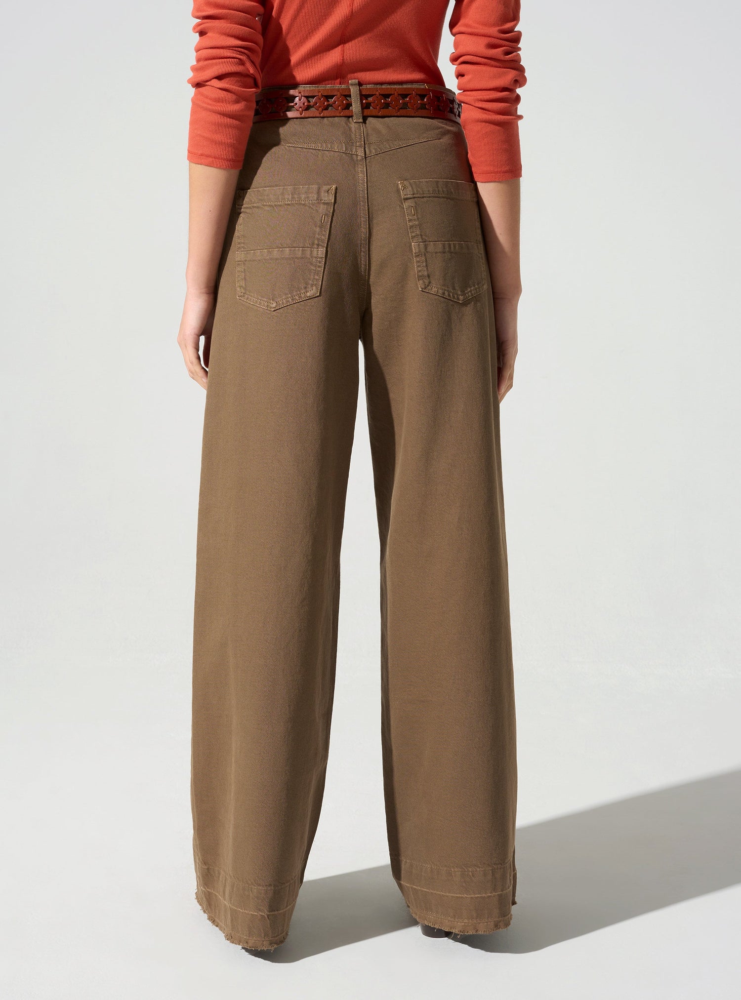 Jean large taille haute