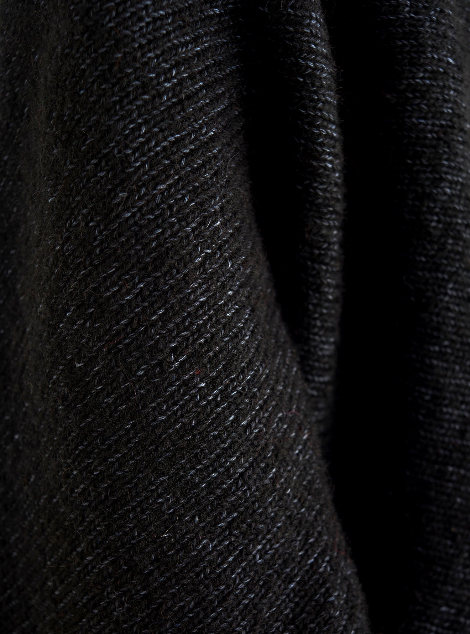 Sleeveless wool and cotton cardigan