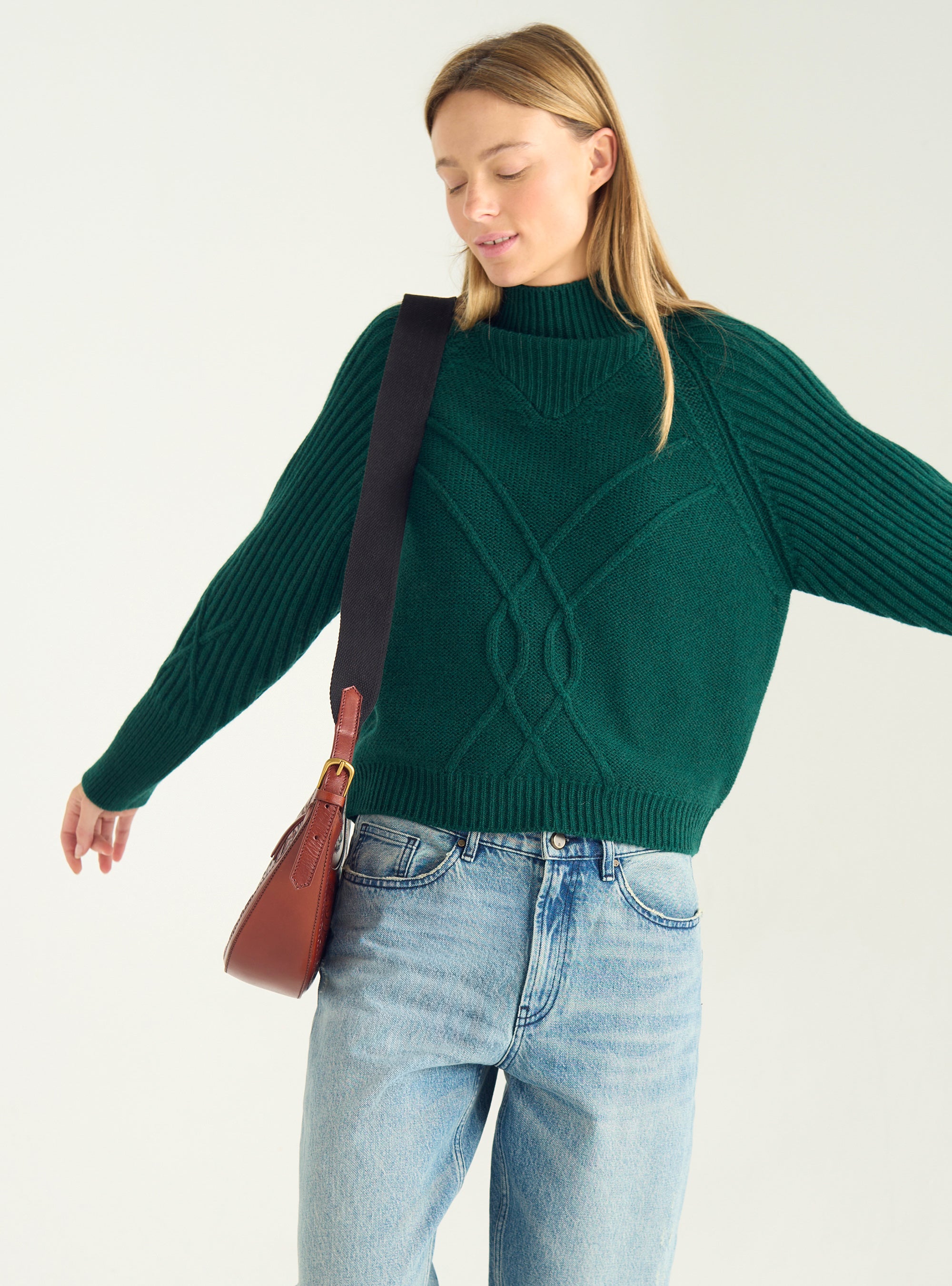 Italian wool cable sweater