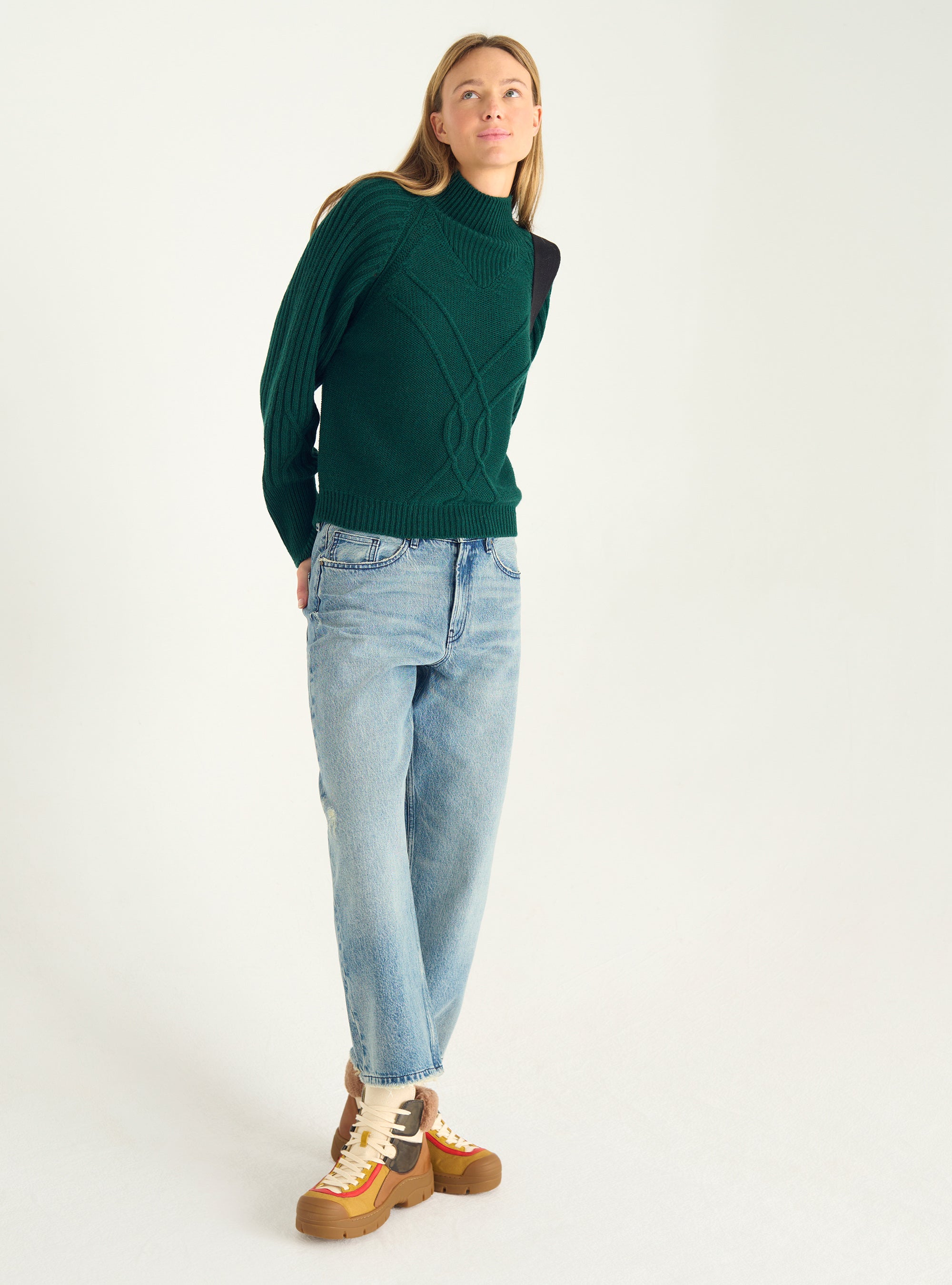Italian wool cable sweater