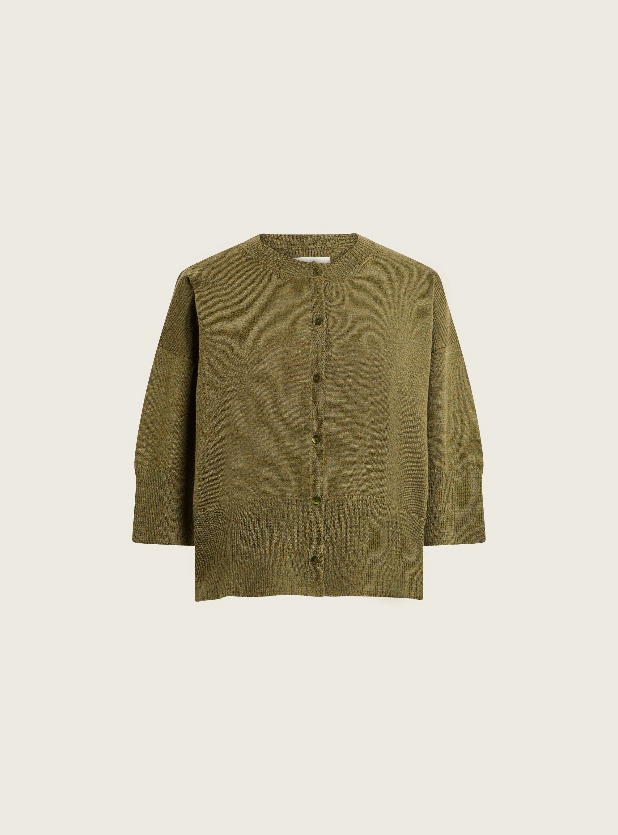 Cardigan T-shirt à manches courtes acoté 