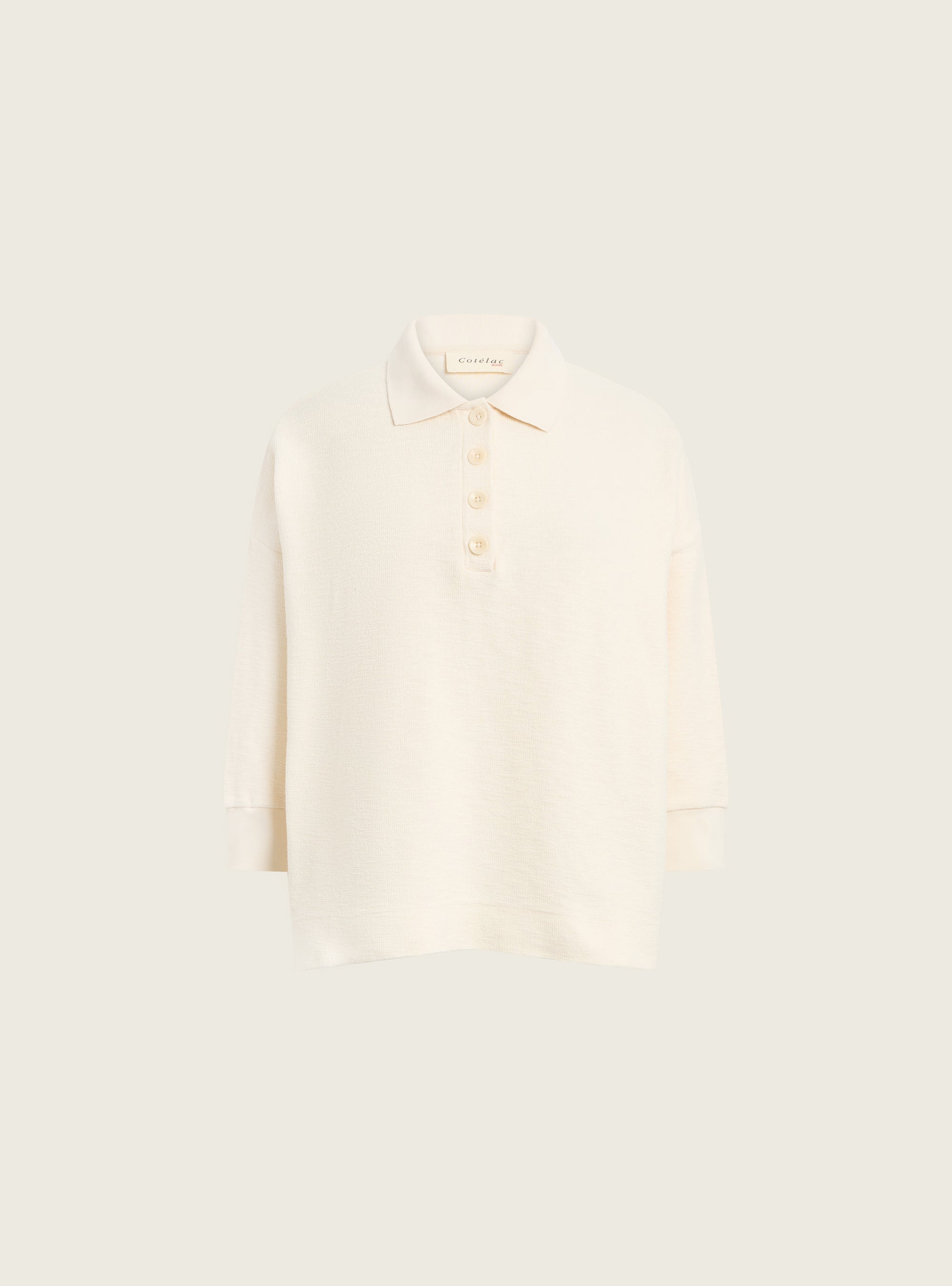 Polo oversized flammé acoté 