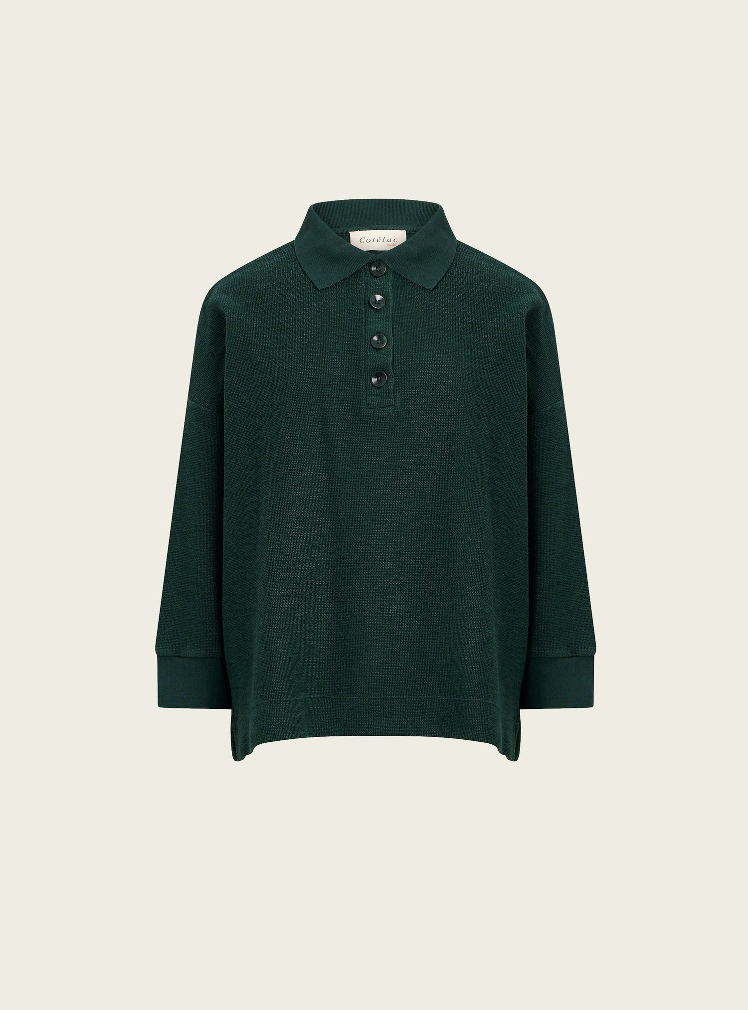 Polo oversized flammé acoté 