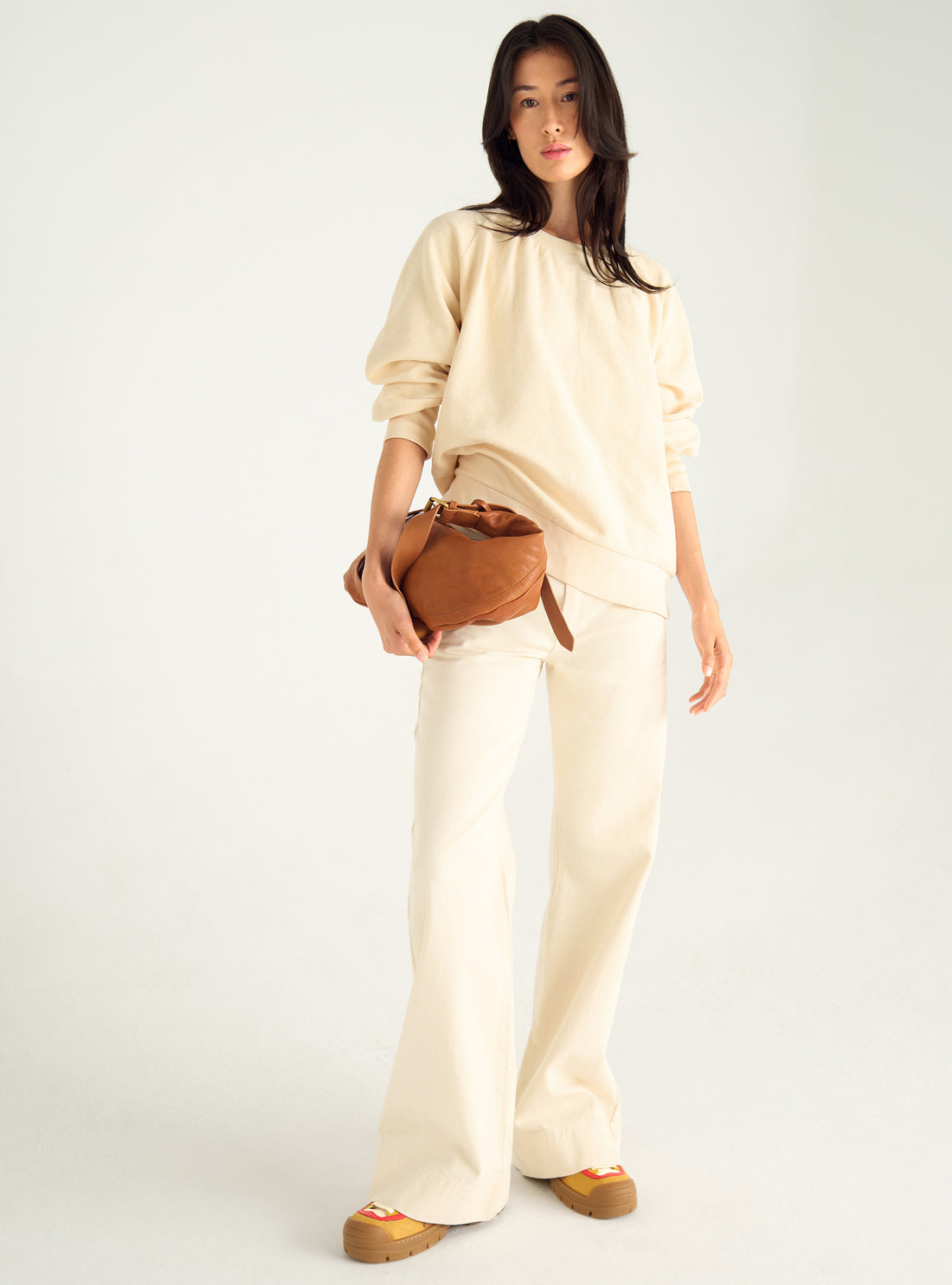 Slub cotton sweatshirt