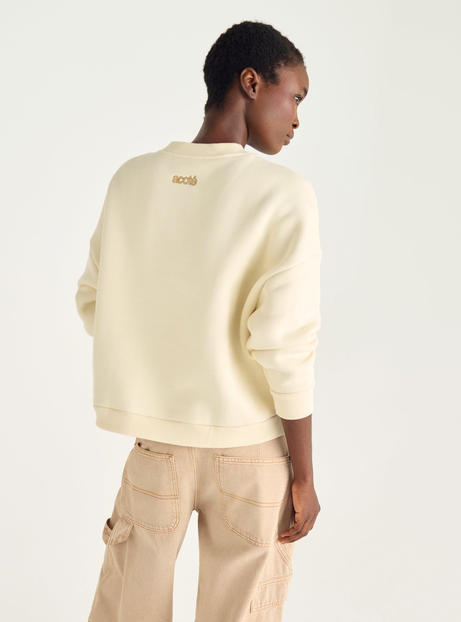 Brushed fleece sweatshirt