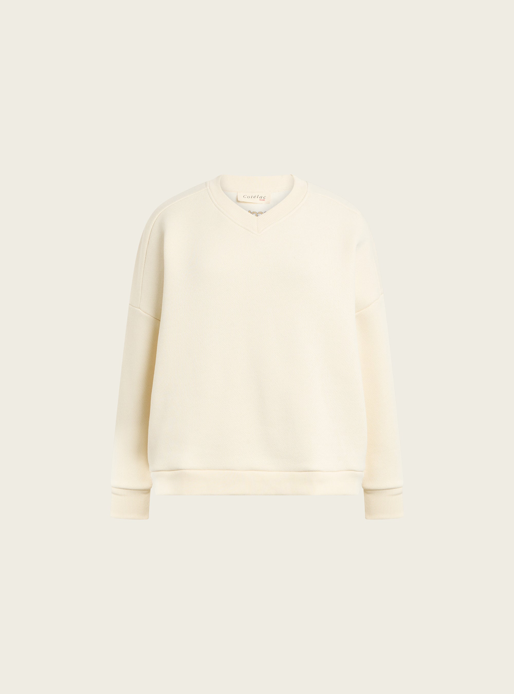 Sweat en molleton gratté acoté 