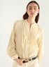 Openwork cotton shirt