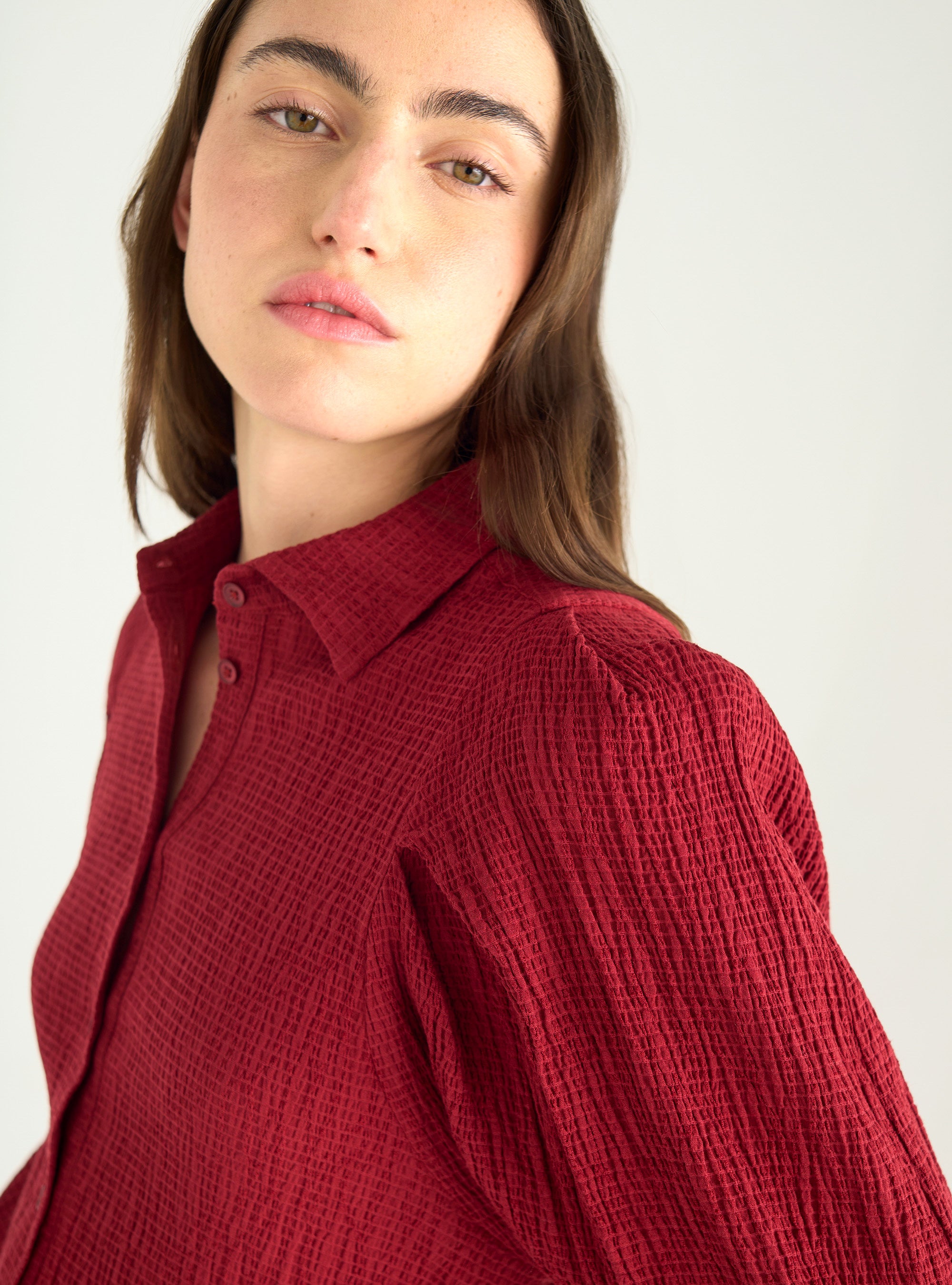 Chemise en seersucker