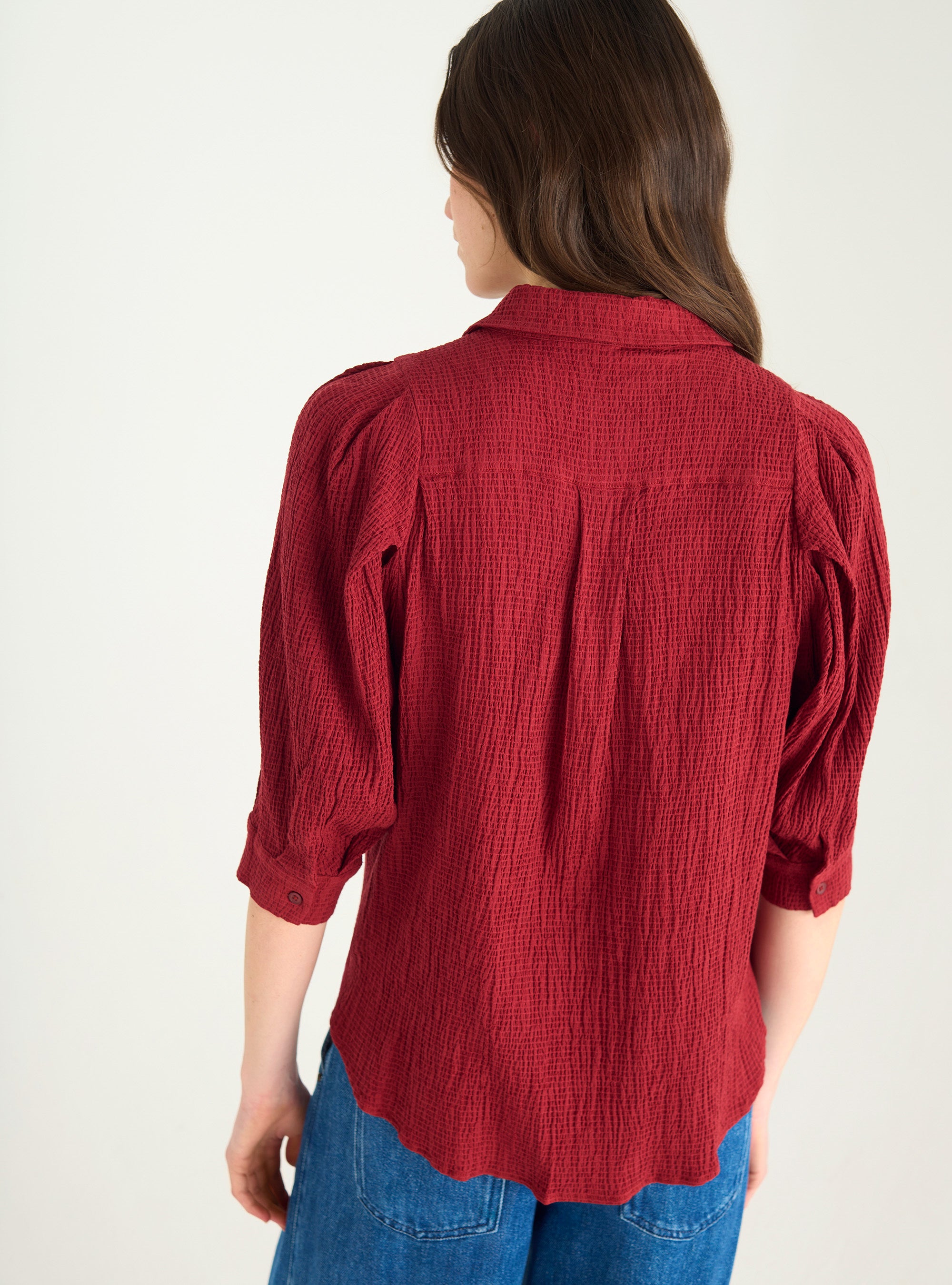 Chemise en seersucker