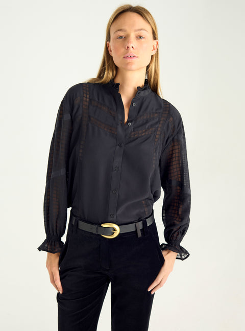 Loose shirt in responsible cotton