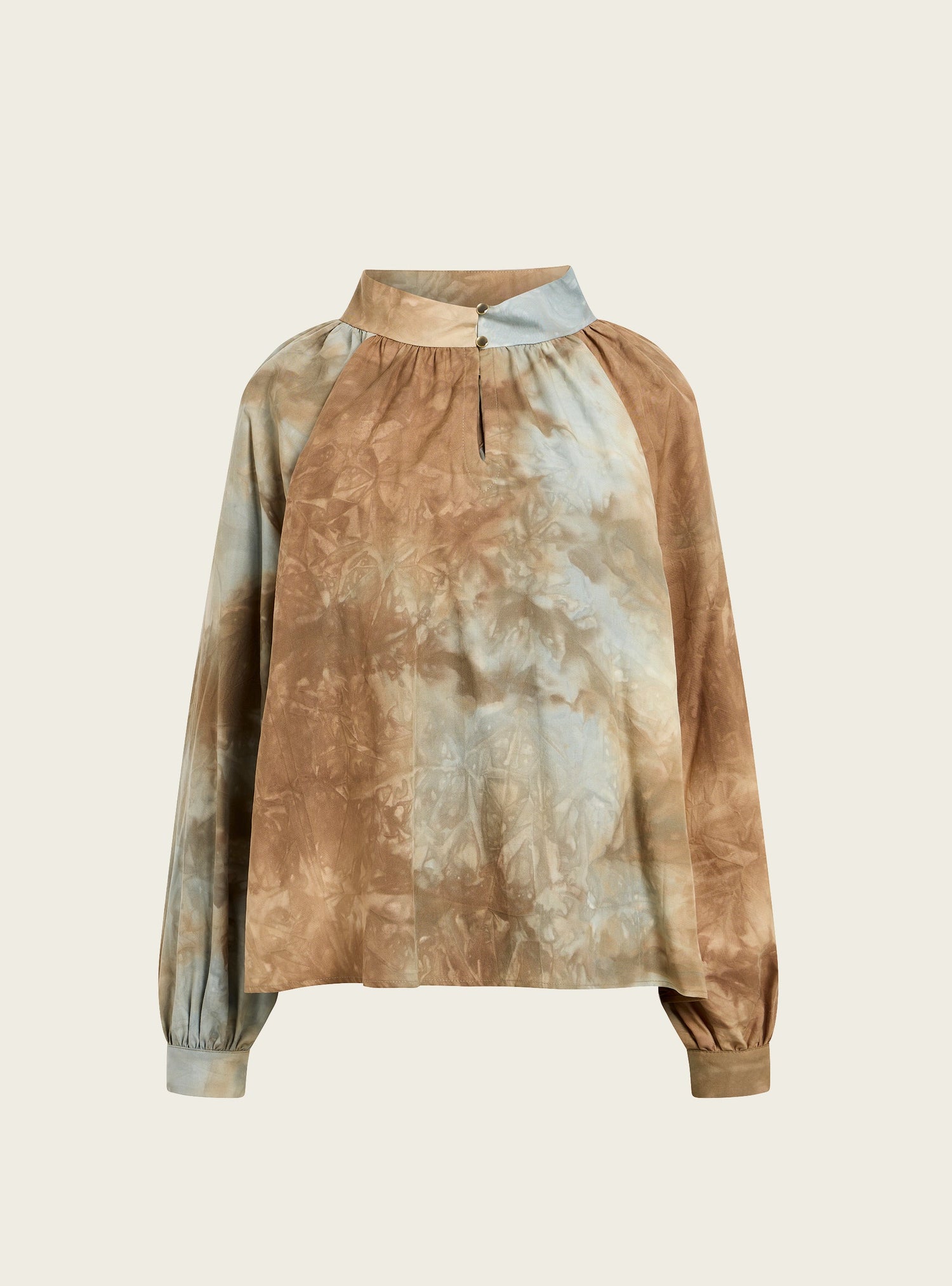 Blouse droite en viscose acoté 