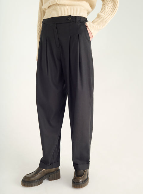 Wide chevron pants