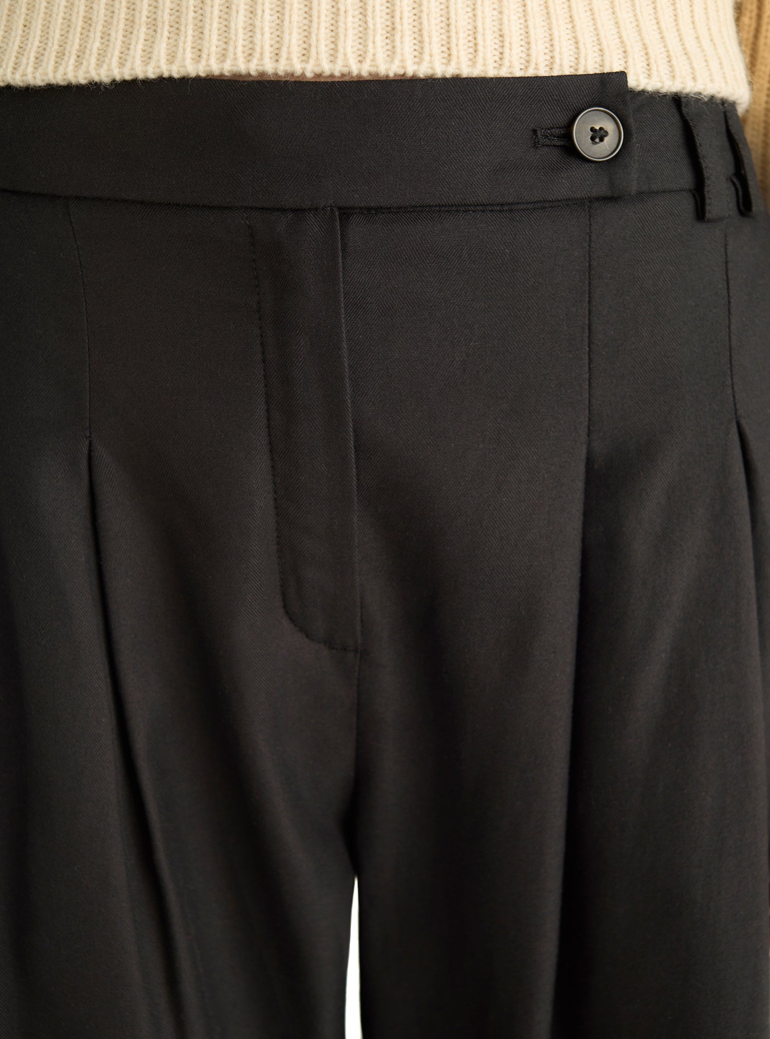 Wide chevron pants