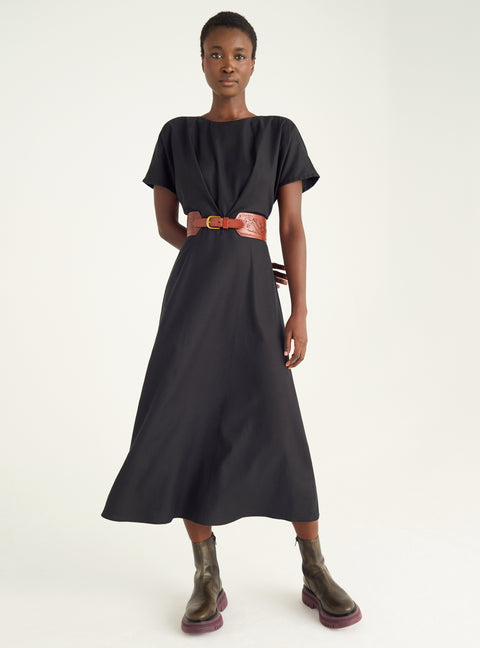 Robe midi asymétrique