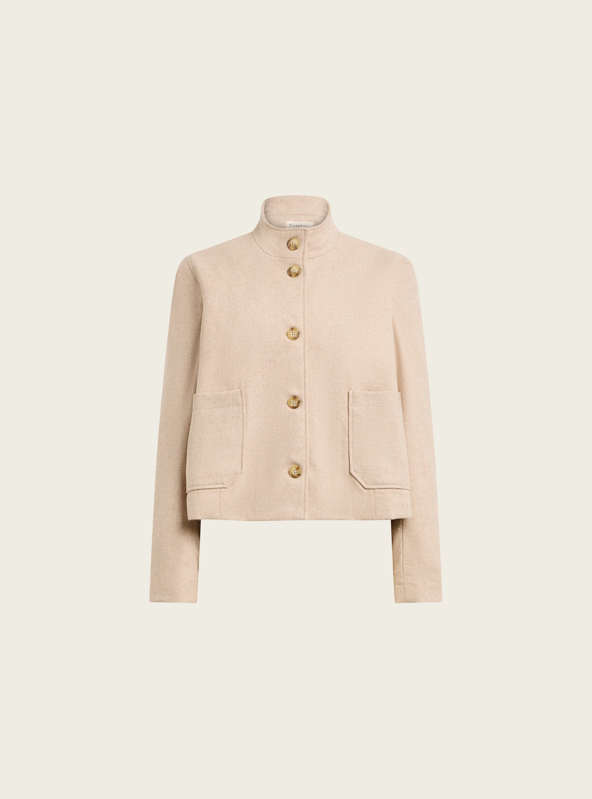 Veste courte en drap de laine