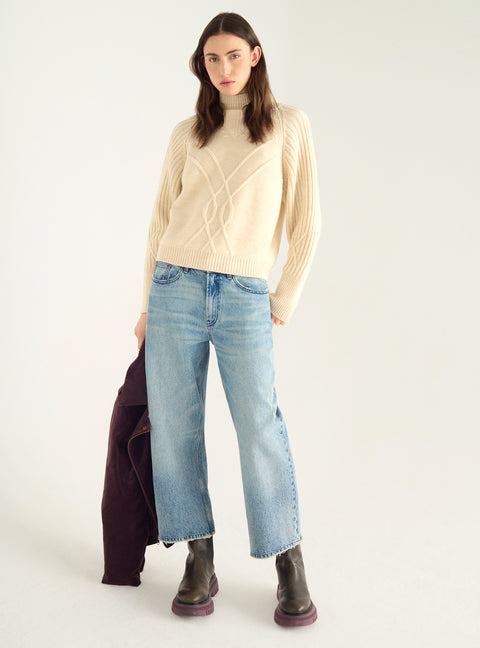 Jean denim droit