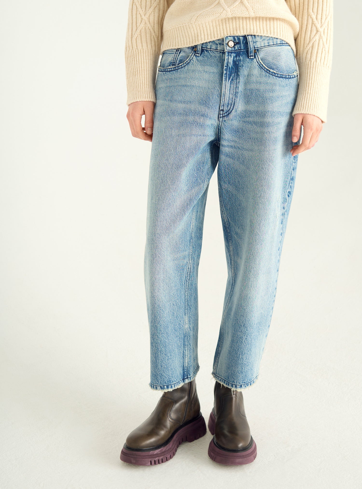 Jean denim droit