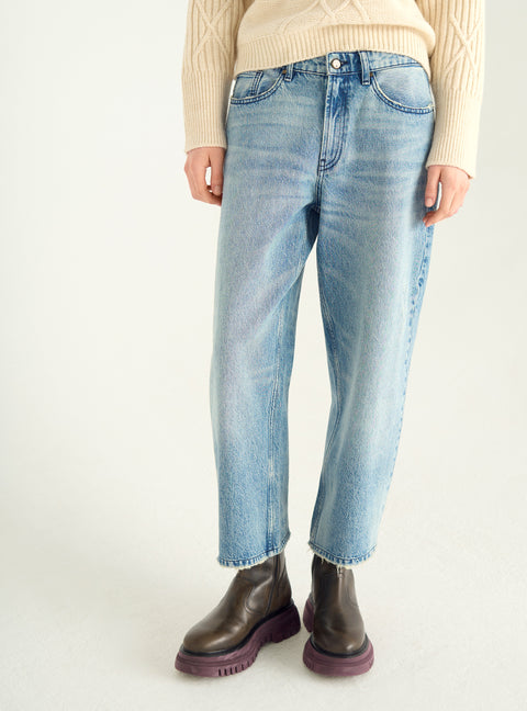 Jean denim droit