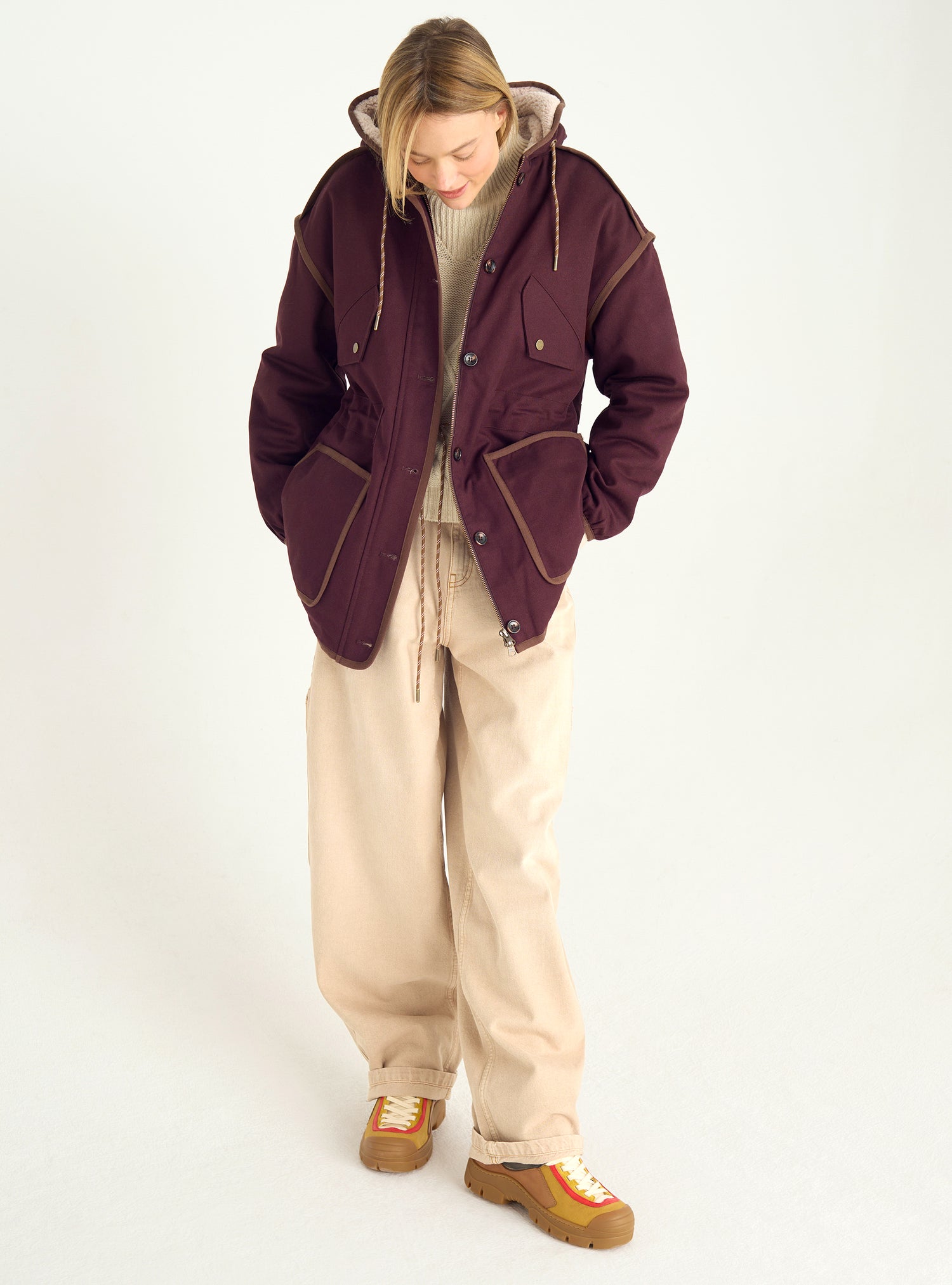 Cotton canvas parka