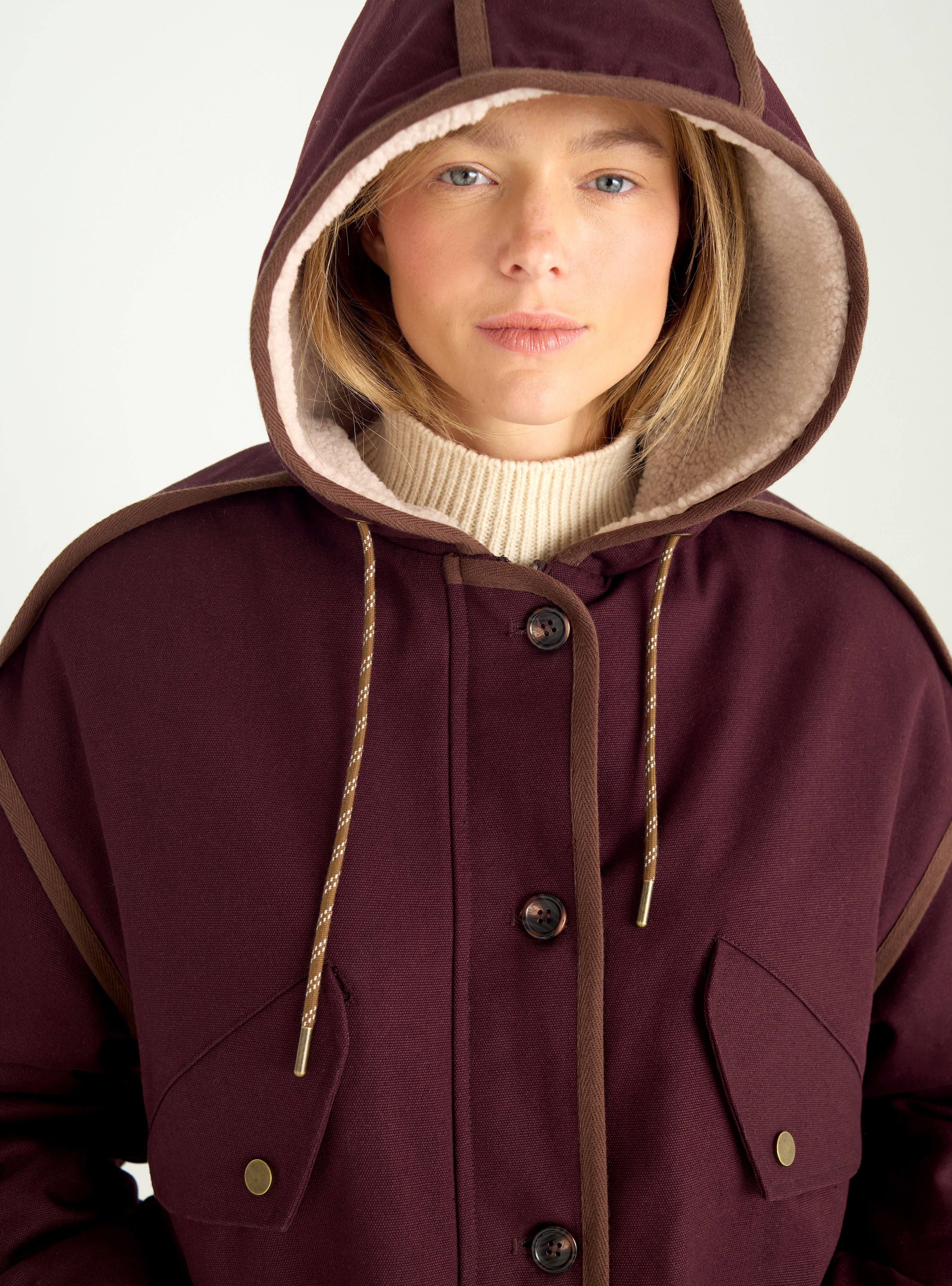Cotton canvas parka