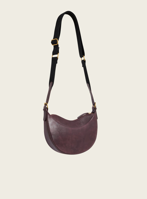 Mini patinated leather bag