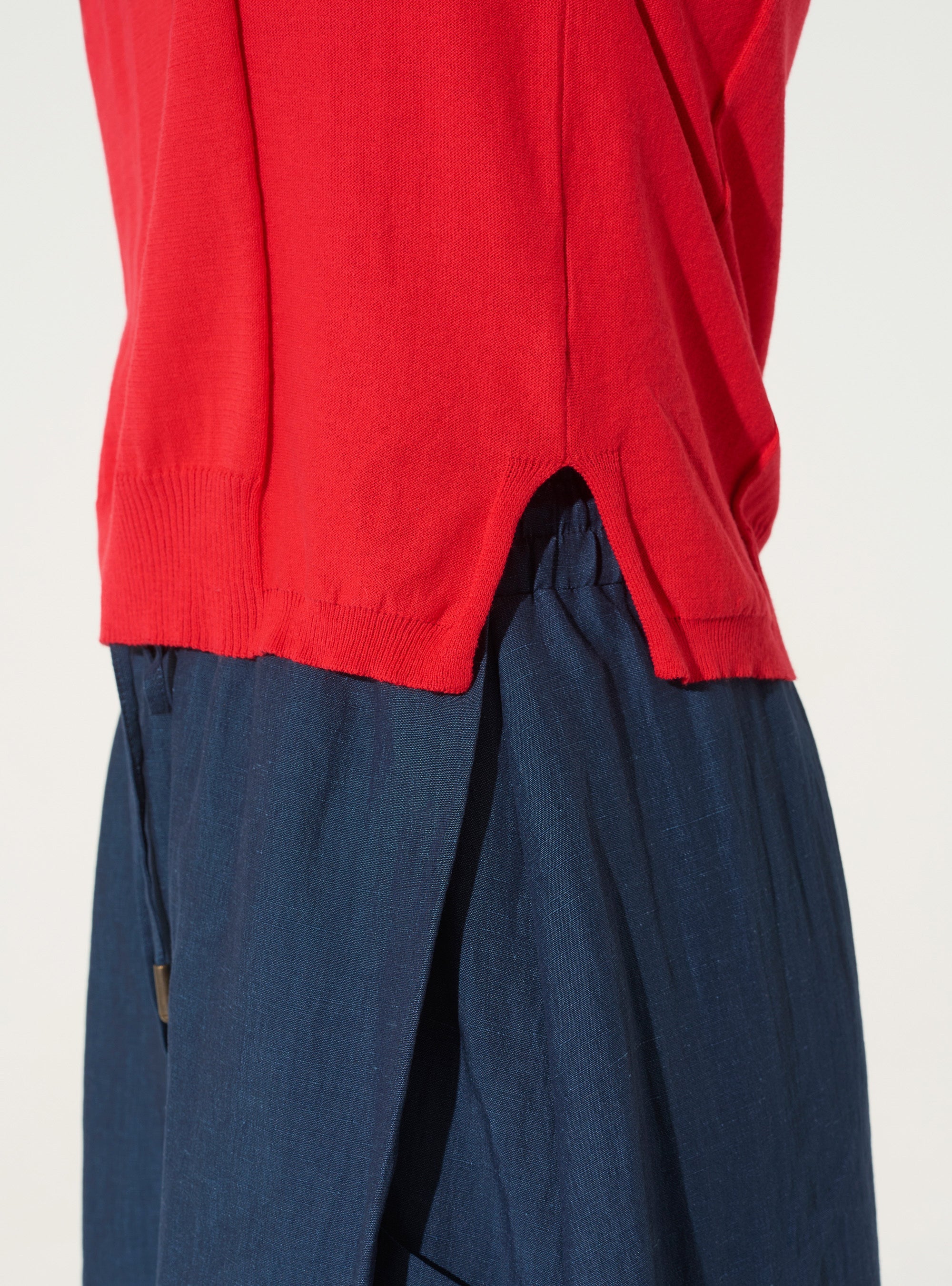 Polo en coton biologique rouge