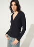 Cardigan en coton noir