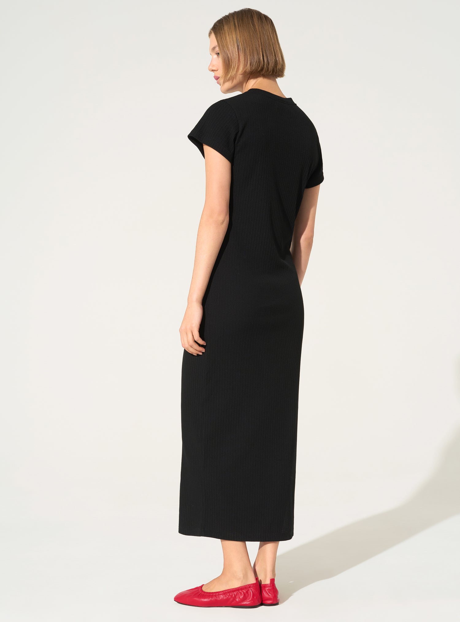 Black cotton dress