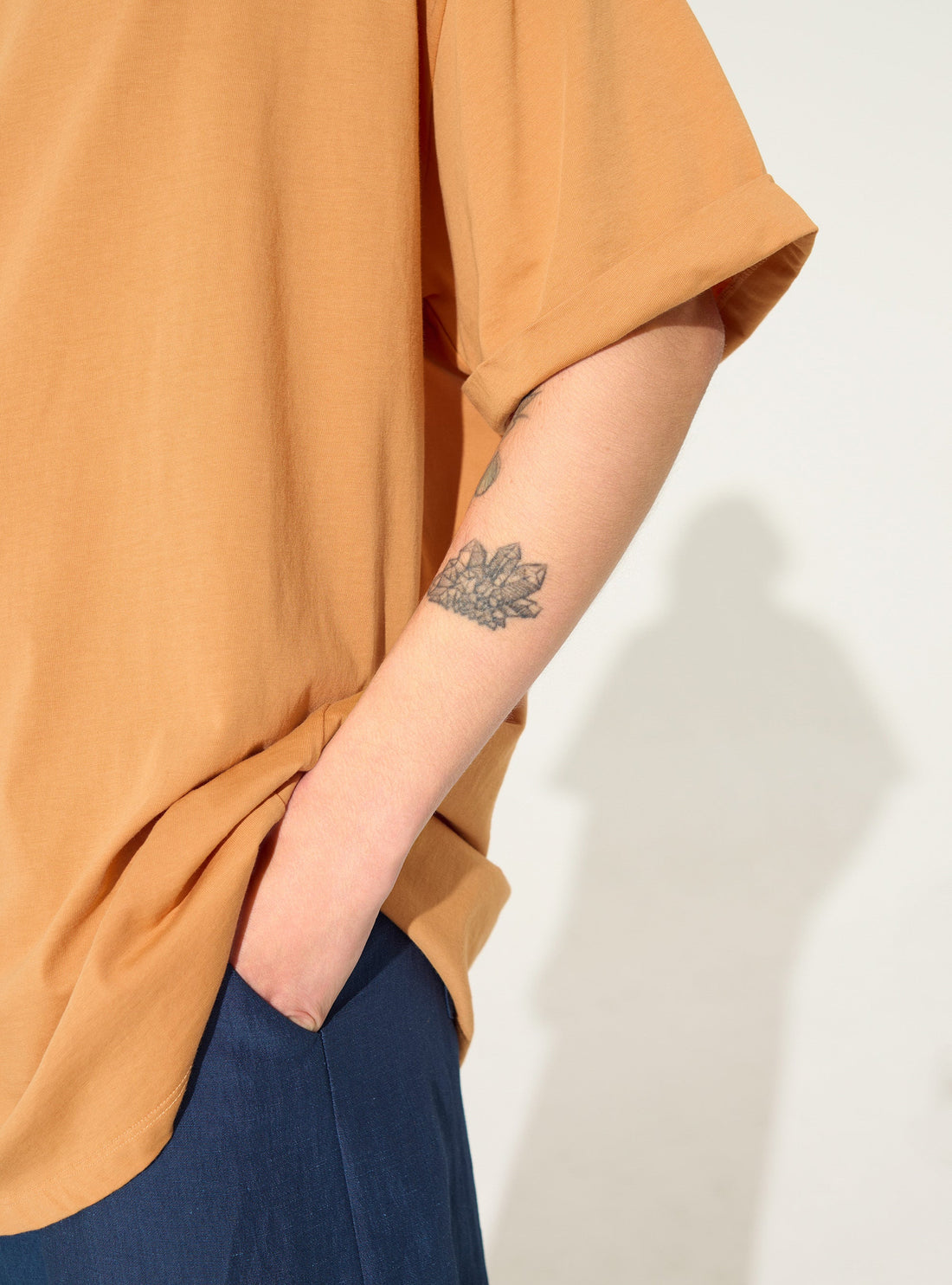 orange organic cotton t-shirt