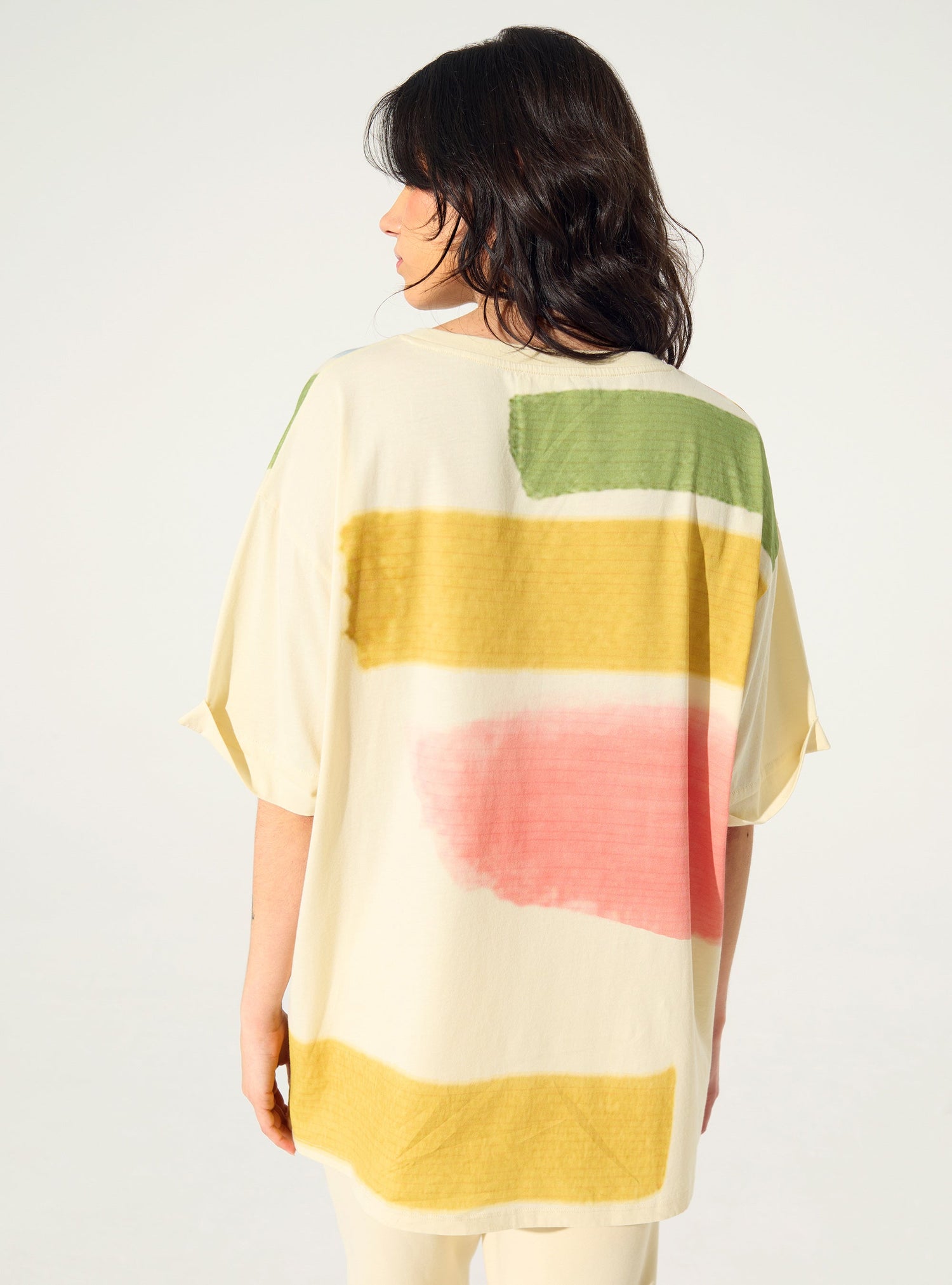 T-shirt imprimé maison en coton bio acoté 