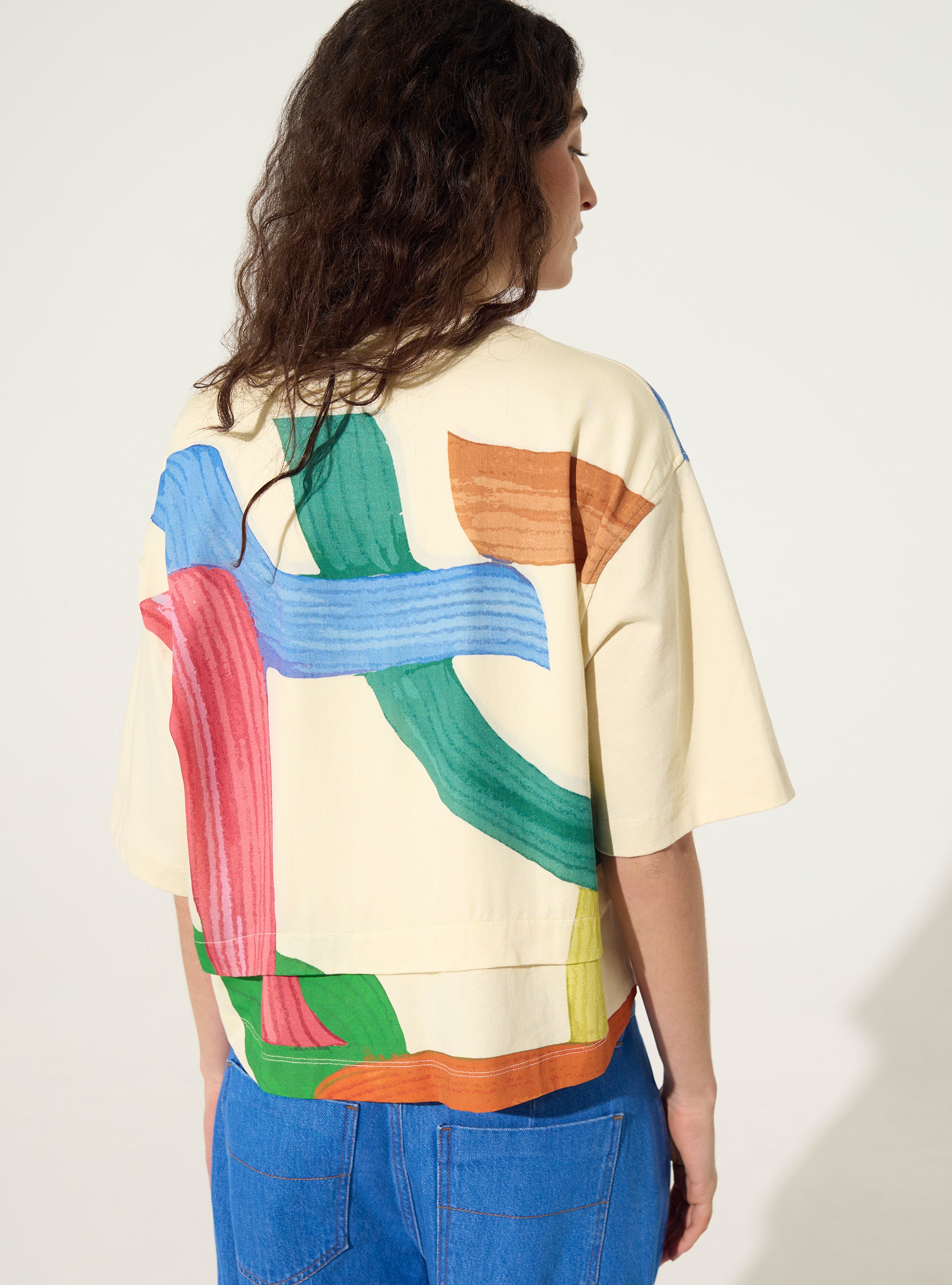 Home-printed organic cotton T-shirt