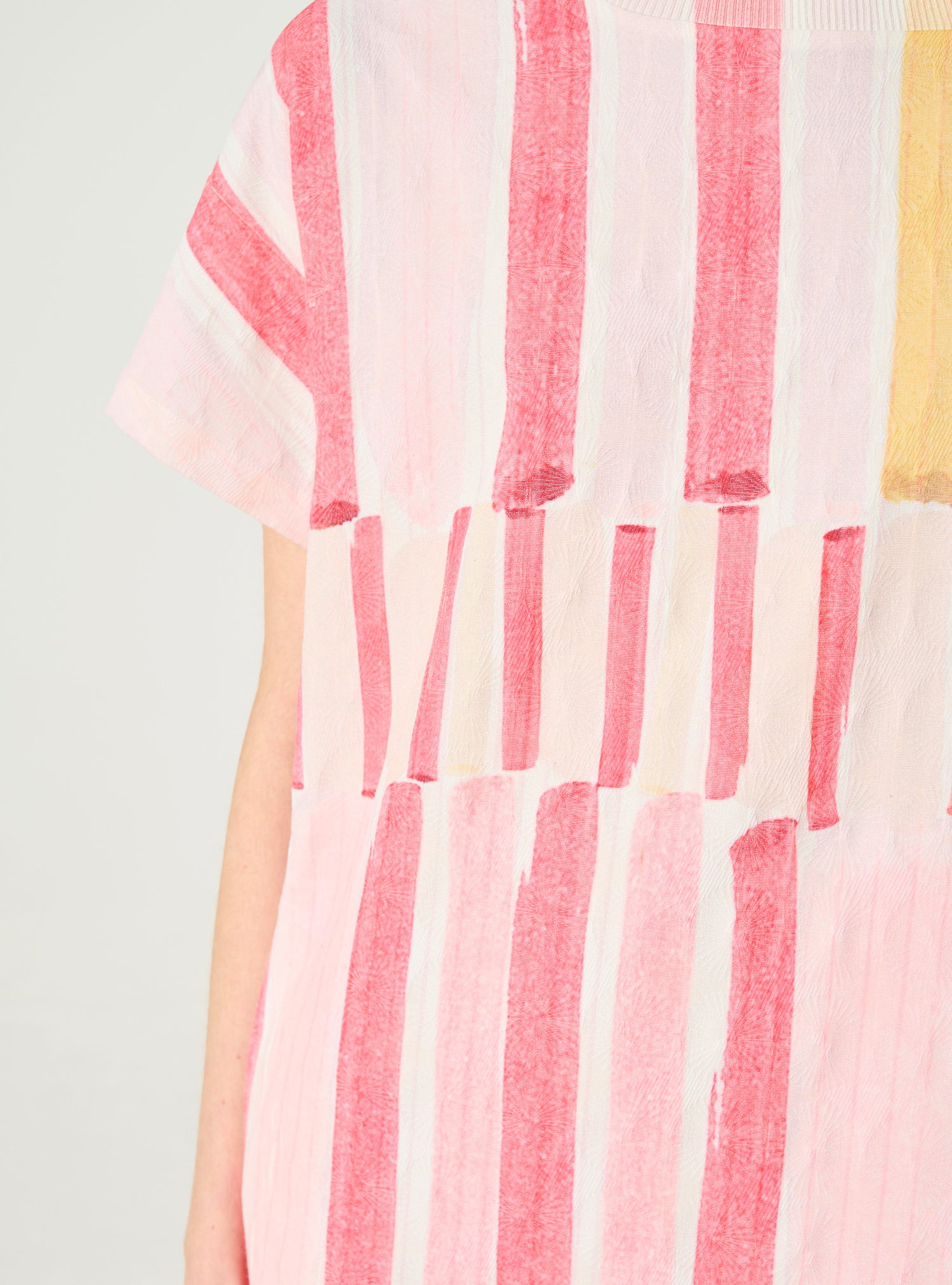 Pleated and stunning red dress