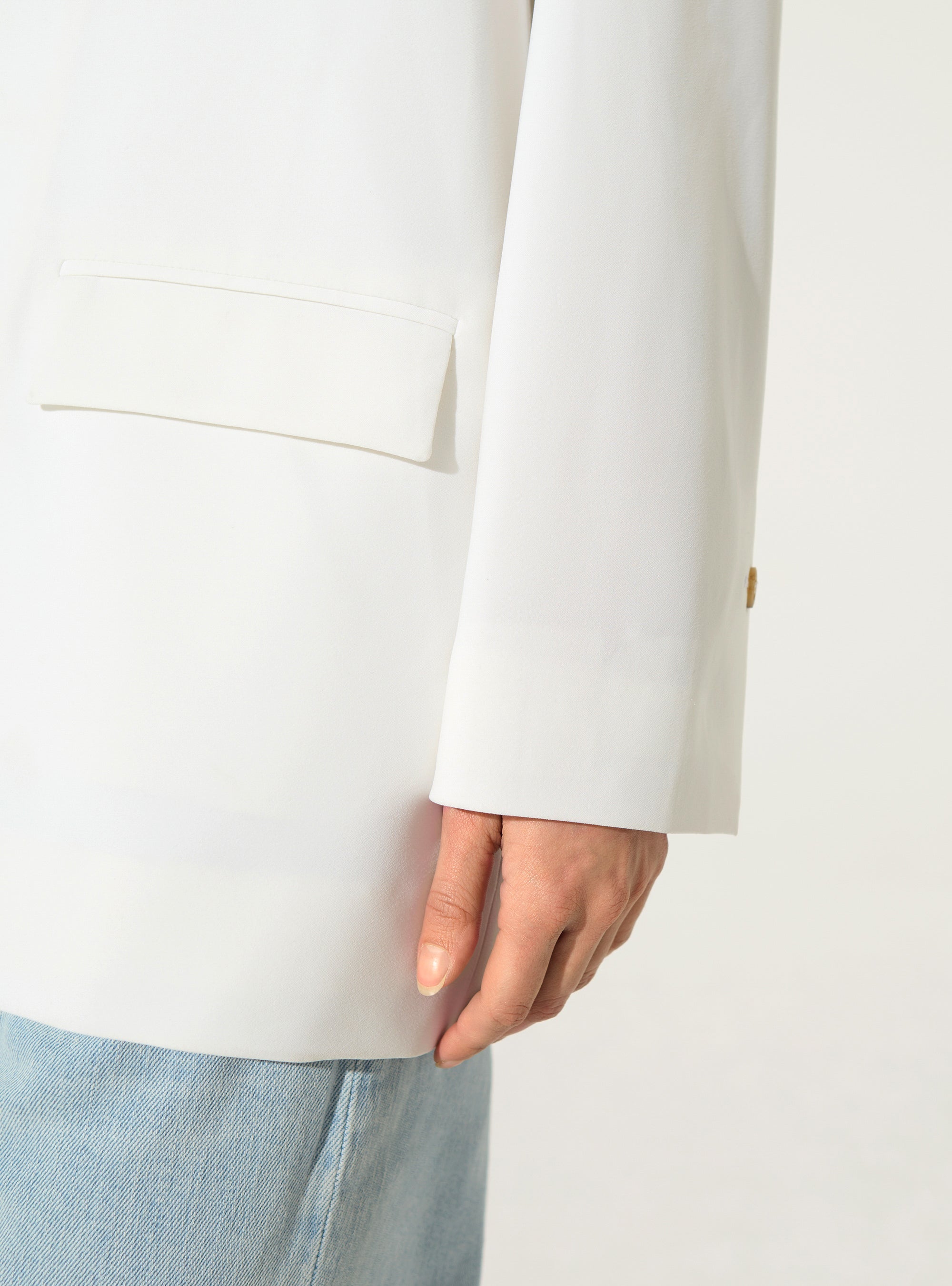 Veste tailleur oversize blanche