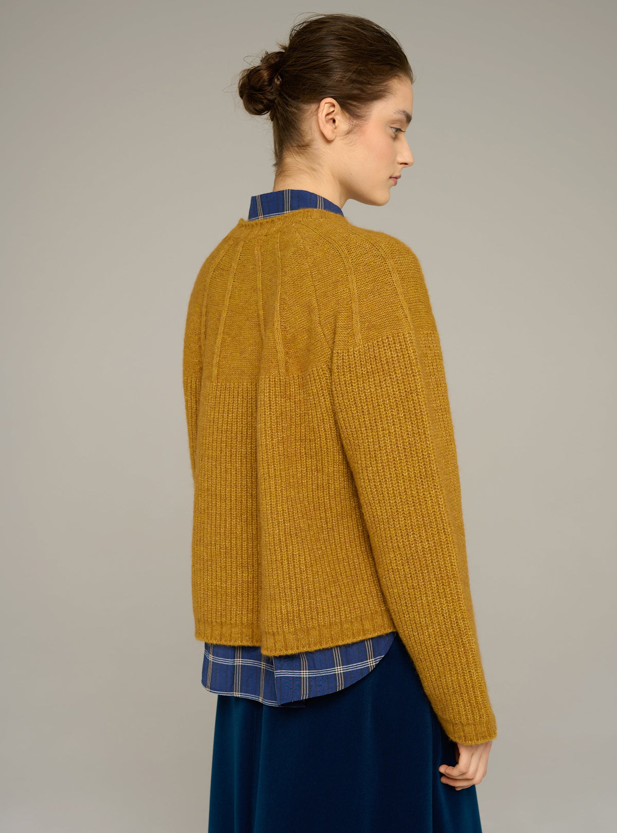 Cotélac acoté pull col rond oversize en maille côtelée
