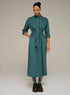 Cotélac acoté robe chemise longue oversize en popeline de coton biologique