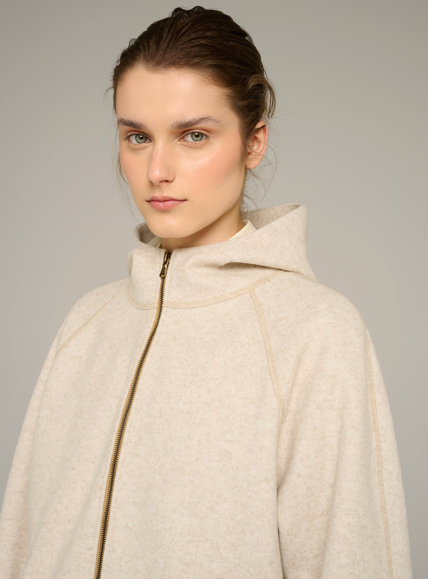 Cotélac acoté veste oversize à capuche