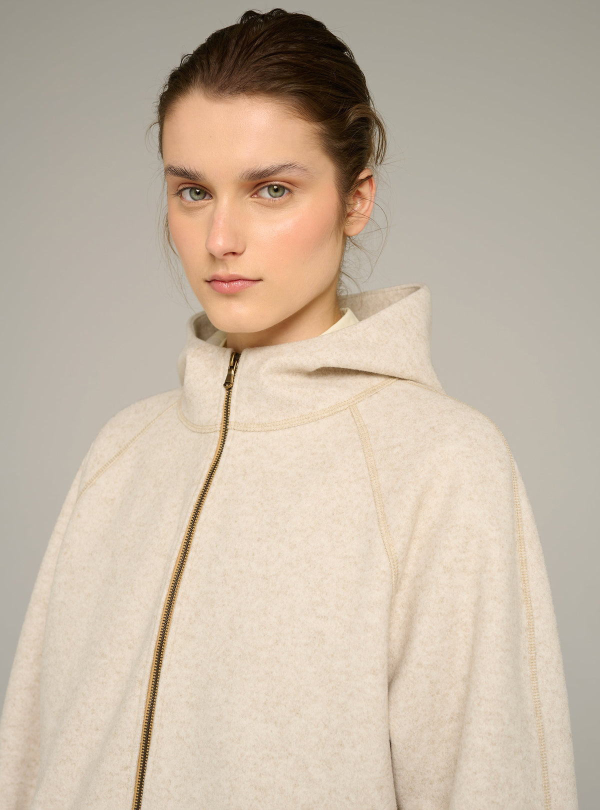 Cotélac acoté veste oversize à capuche