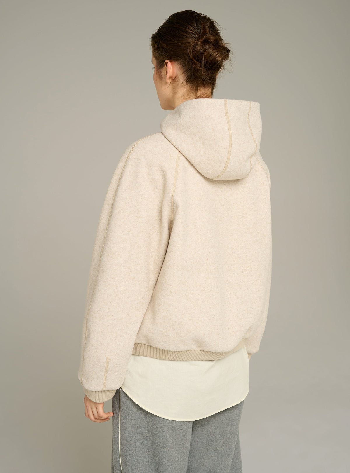 Cotélac acoté veste oversize à capuche