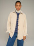 Cotélac acoté chemise oversize manches longues en velours grosses côtes