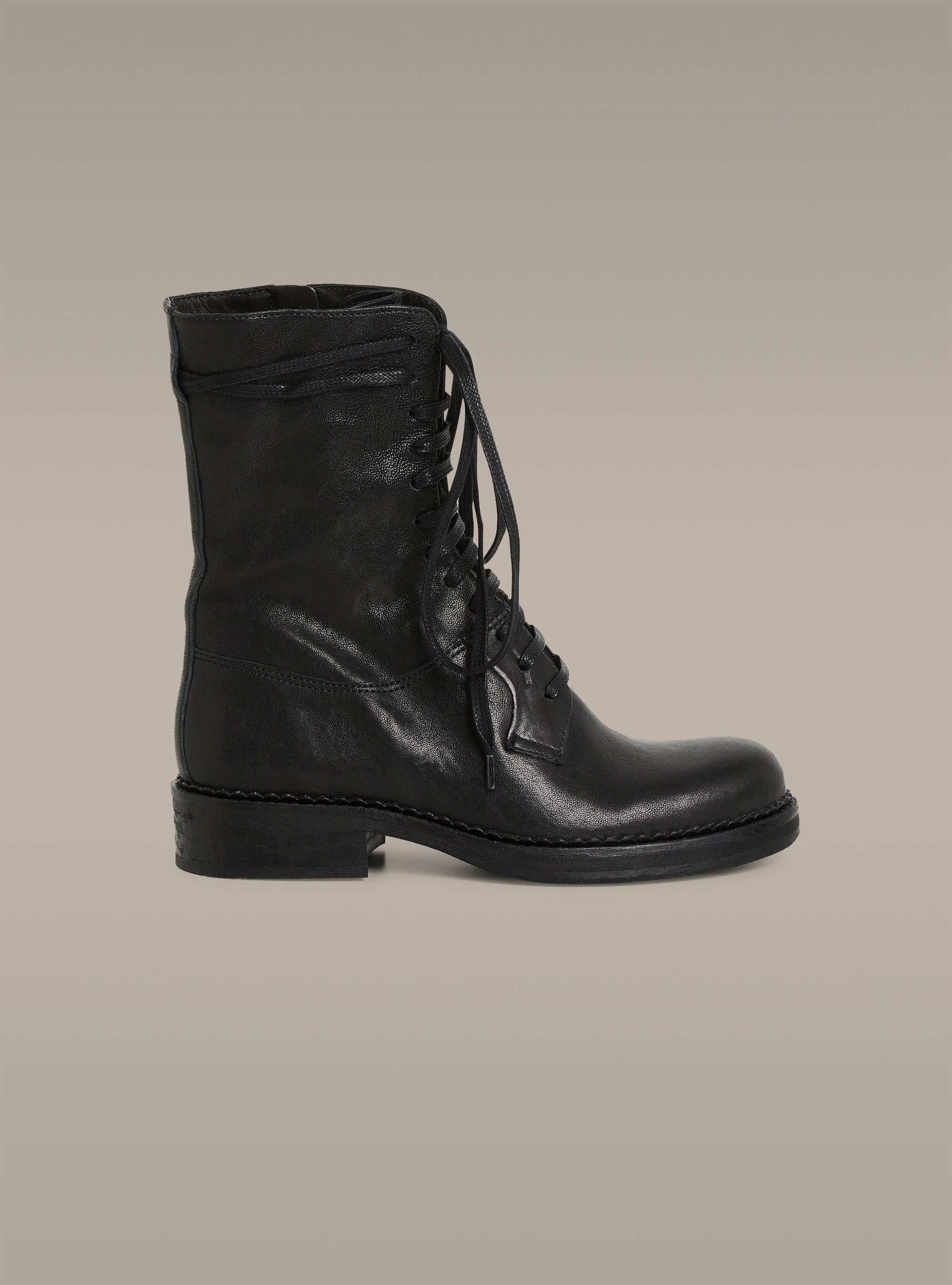 Boots noires en cuir