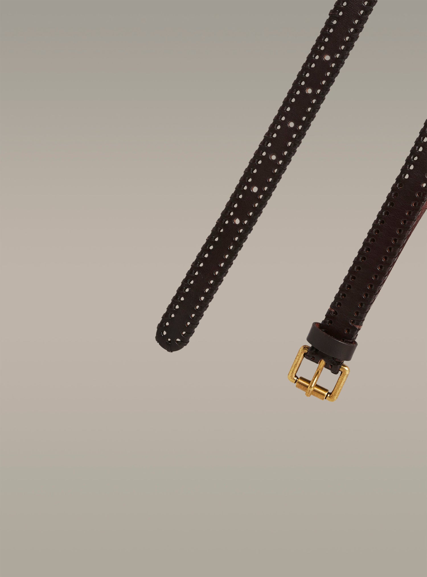 Ceinture en cuir tressée